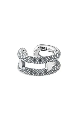 Good Art Hlywd Men's Goosebumps Cigar Band Ring Silver at Nordstrom,