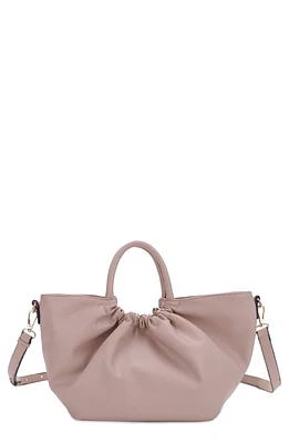 Mali + Lili Christine Vegan Leather Satchel in Camel at Nordstrom