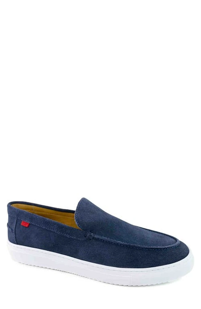 Marc Joseph New York Florence Moc Toe Loafer Navy Suede at Nordstrom,