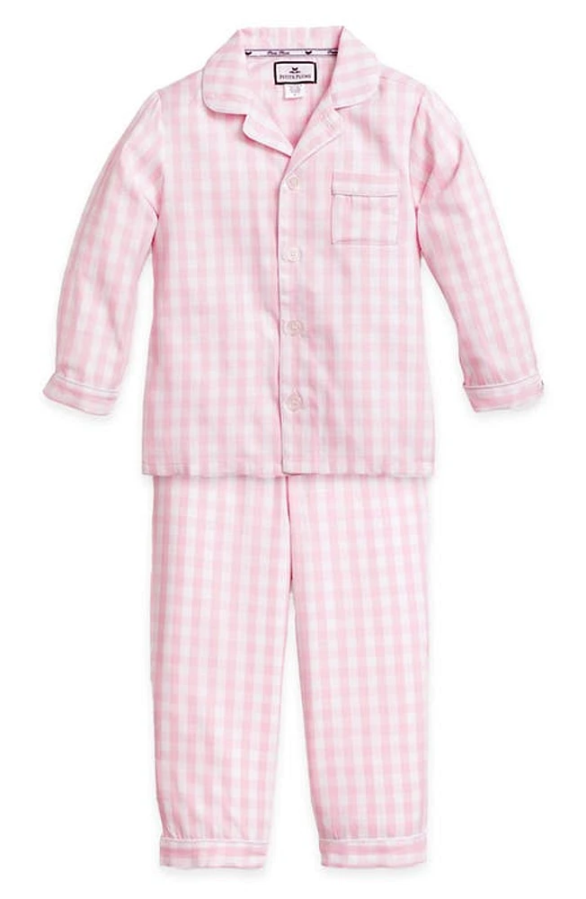 Petite Plume Gingham Two-Piece Pajamas Pink Multi at Nordstrom,