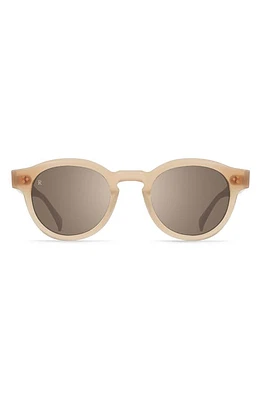 RAEN Zelti 49mm Mirrored Small Round Sunglasses in Dawn/Mink Gradient Mirror at Nordstrom