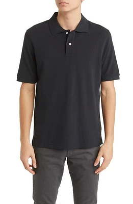 Scott Barber Solid Piqué Polo Black at Nordstrom,