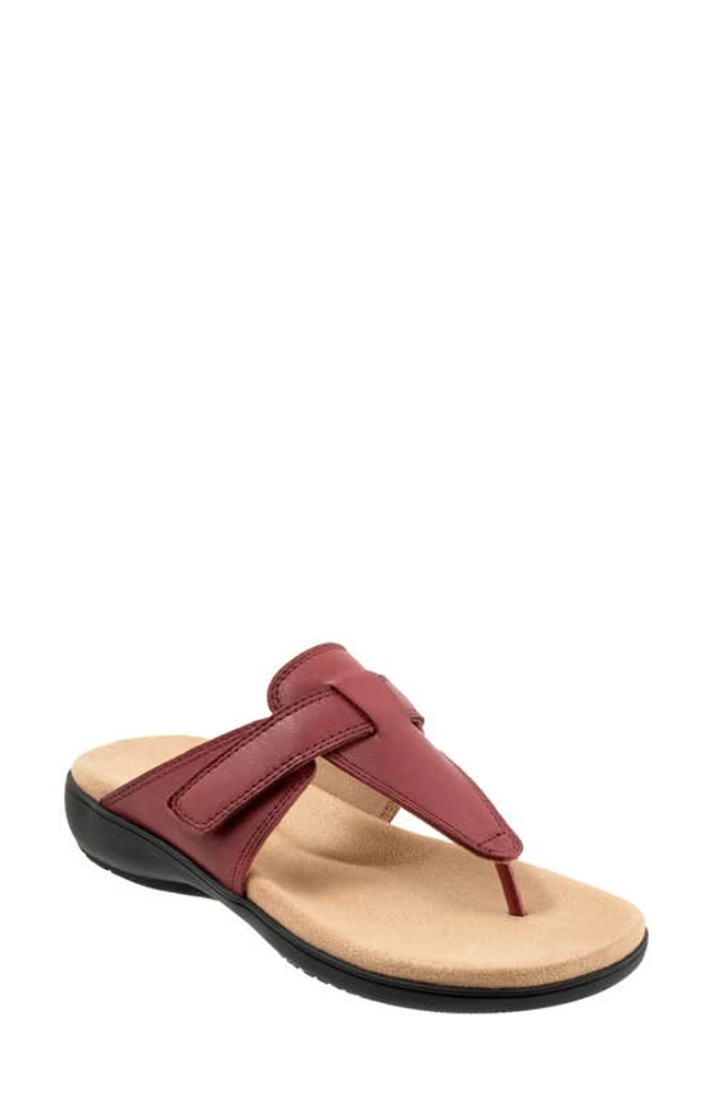 Trotters Robin Flip Flop Dark Red at Nordstrom,