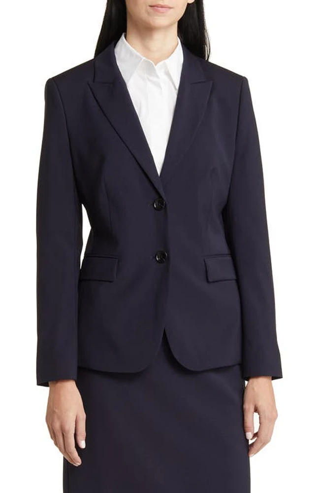 BOSS Juleah Virgin Wool Blazer Sky Captain at Nordstrom,