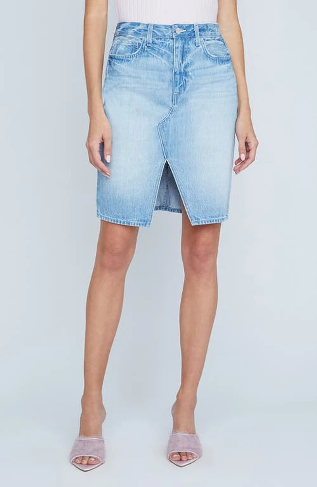 L'AGENCE Tylee Denim Skirt Palisade at Nordstrom,