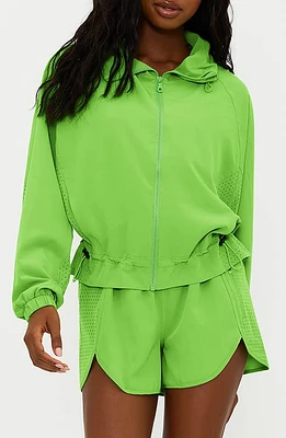 Beach Riot Casen Zip-Up Jacket Palm Garden Green at Nordstrom,