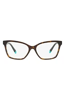 Tiffany & Co. 54mm Pillow Optical Glasses in Havana at Nordstrom