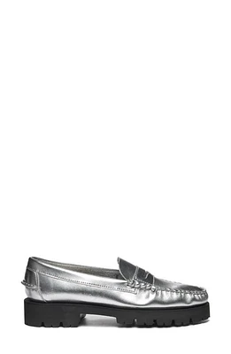 Sebago Dan Met Water Resistant Lug Loafer Silver at Nordstrom,