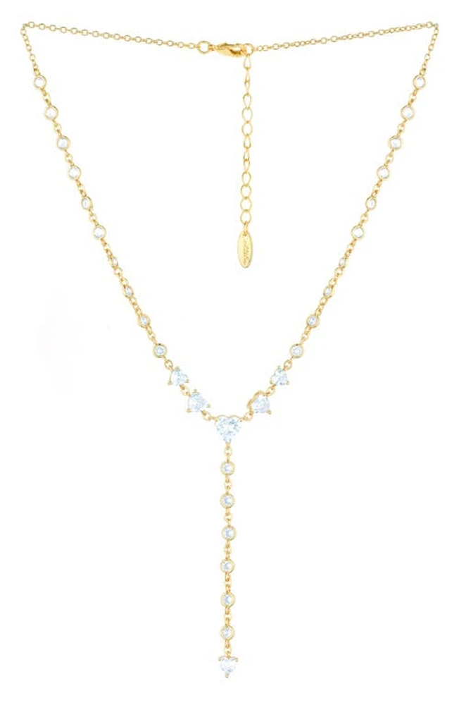 Ettika Queen of Hearts Y Necklace in Gold at Nordstrom