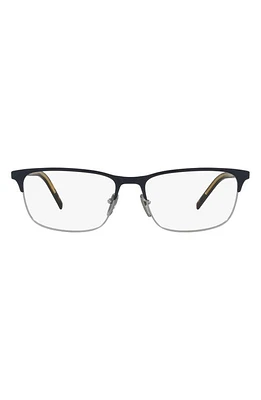 Prada 55mm Oval Optical Glasses in Gunmetal at Nordstrom