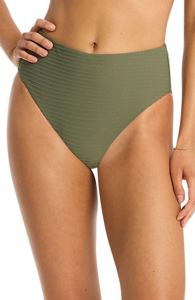 Sea Level Retro High Waist Bikini Bottoms at Nordstrom, Us