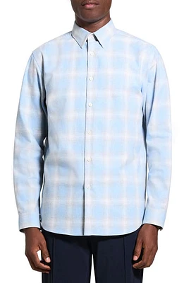 Theory Irving Fade Flannel Shirt Multi at Nordstrom,