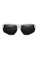 Smith Resolve Photochromic 70mm ChromaPop Oversize Shield Sunglasses in White /Black at Nordstrom