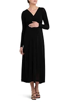 Ripe Maternity Portia Twist Front Long Sleeve Maternity/Nursing Dress at Nordstrom,