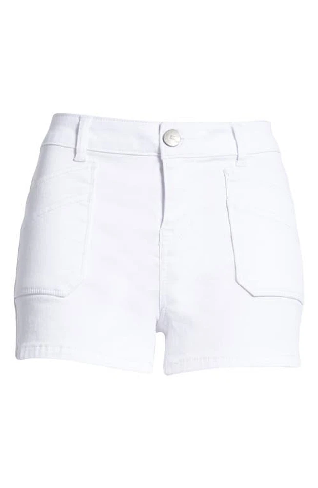 1822 Denim Butter High Waist Shorts White at Nordstrom,