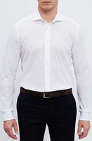 Emanuel Berg Cotton Seersucker Button-Up Shirt White at Nordstrom,