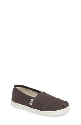 TOMS Kids' Alpargata Slip-On Ash Canvas at Nordstrom, M