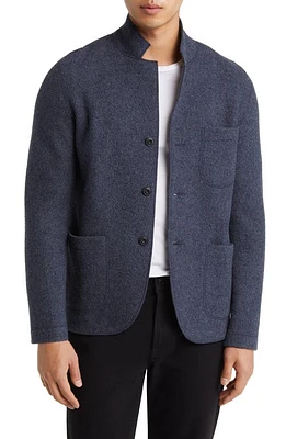 BUCK MASON Felted Wool Chore Coat Marled Navy at Nordstrom,