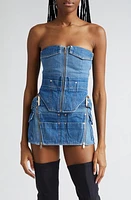 Dion Lee Workwear Denim Corset American Blue/Washed Blue at Nordstrom, Us