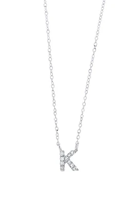 Bony Levy Icon Diamond Initial Pendant Necklace in 18K White Gold