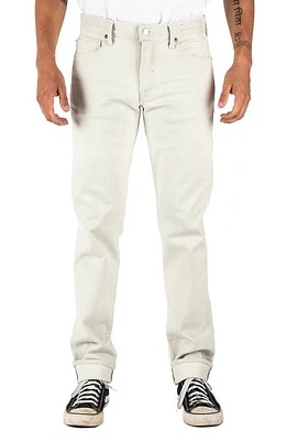 HIROSHI KATO The Pen Slim 14-Ounce Stretch Selvedge Jeans Silver Gray White at Nordstrom,