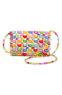 Iscream Kids' Hearts Beaded Crossbody Bag in Multi at Nordstrom