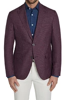 Jack Victor Midland Houndstooth Wool Sport Coat Burgundy at Nordstrom,