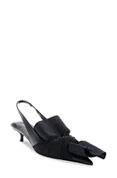 Balenciaga Chemise Pointed Toe Slingback Pump Black at Nordstrom,