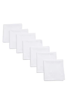 Nordstrom 13-Pack Handkerchiefs in White at Nordstrom