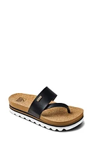 Reef Sol Hi Platform Sandal Black/Tan at Nordstrom,