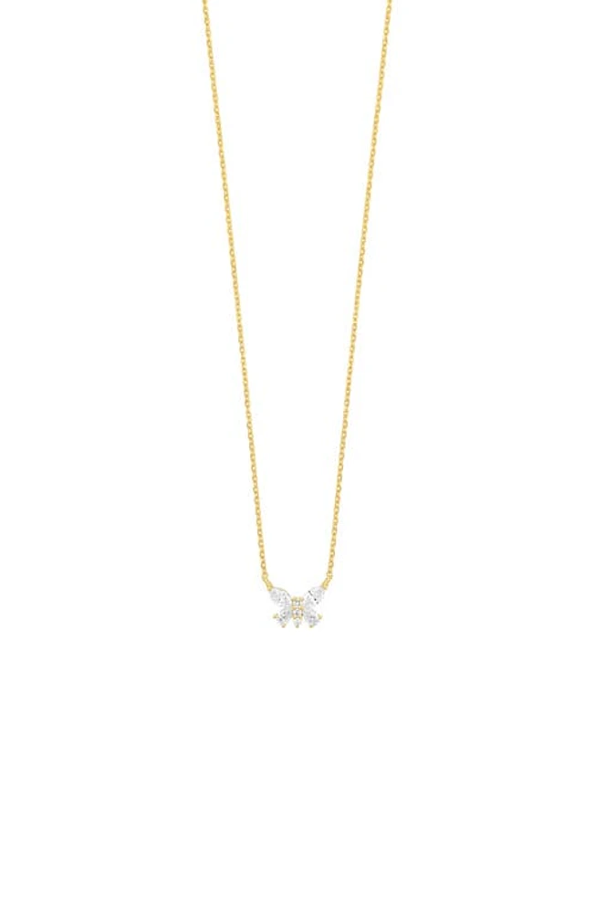 Bony Levy Simpler Obsession Diamond Butterfly Pendant Necklace in 18K Yellow Gold at Nordstrom