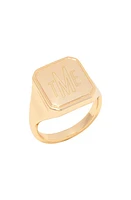 Brook and York Quincy Monogram Signet Ring in Gold at Nordstrom