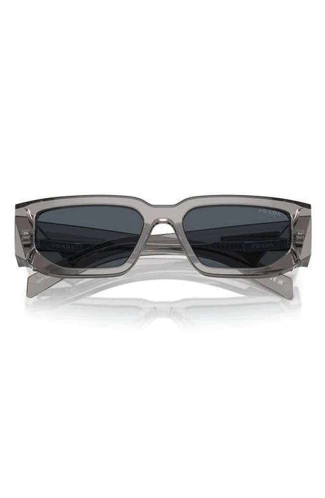 Prada 55mm Rectangular Sunglasses in Dark Grey at Nordstrom