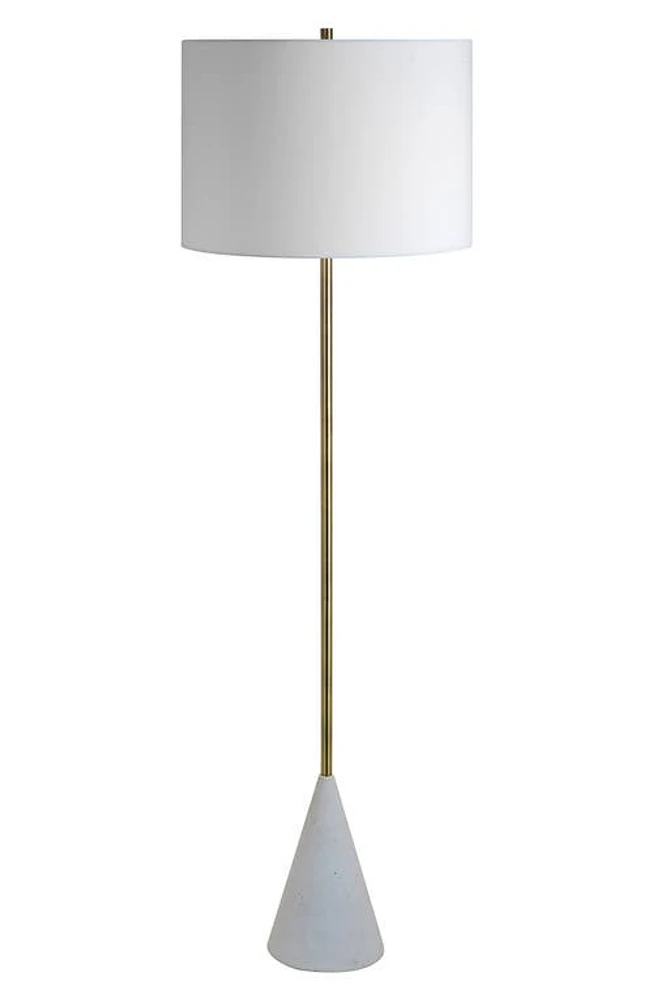 Renwil Lacuna Floor Lamp in Antique Brushed White at Nordstrom