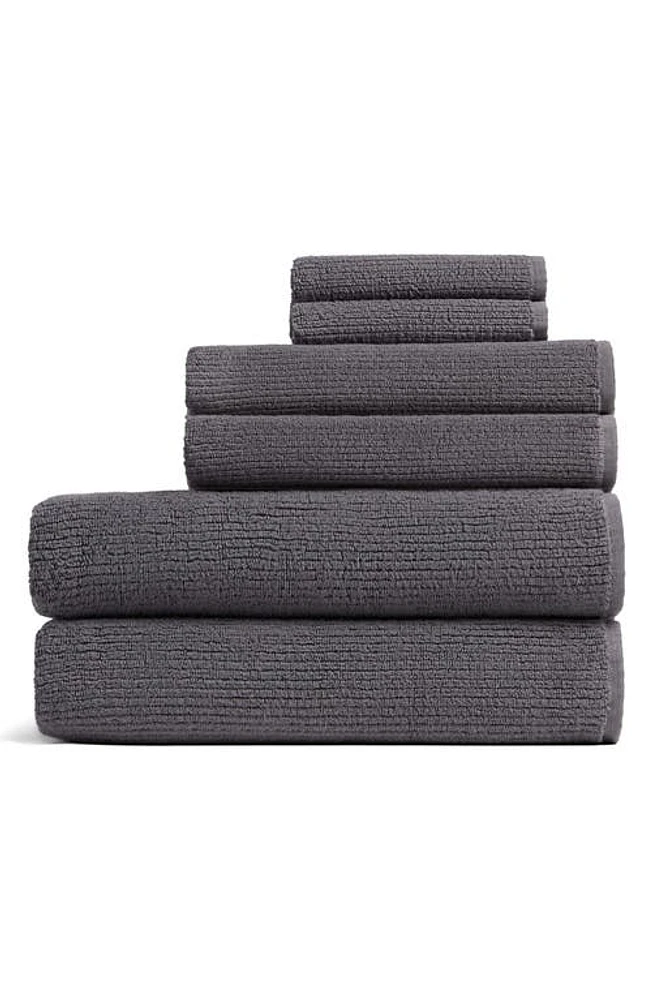 Parachute Soft Rib Bath Essentials in Dark Grey at Nordstrom