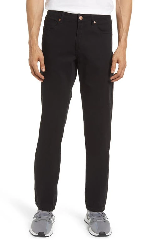 Barbell Apparel Men's Athletic Stretch Cotton Blend Chino Pants Black at Nordstrom,