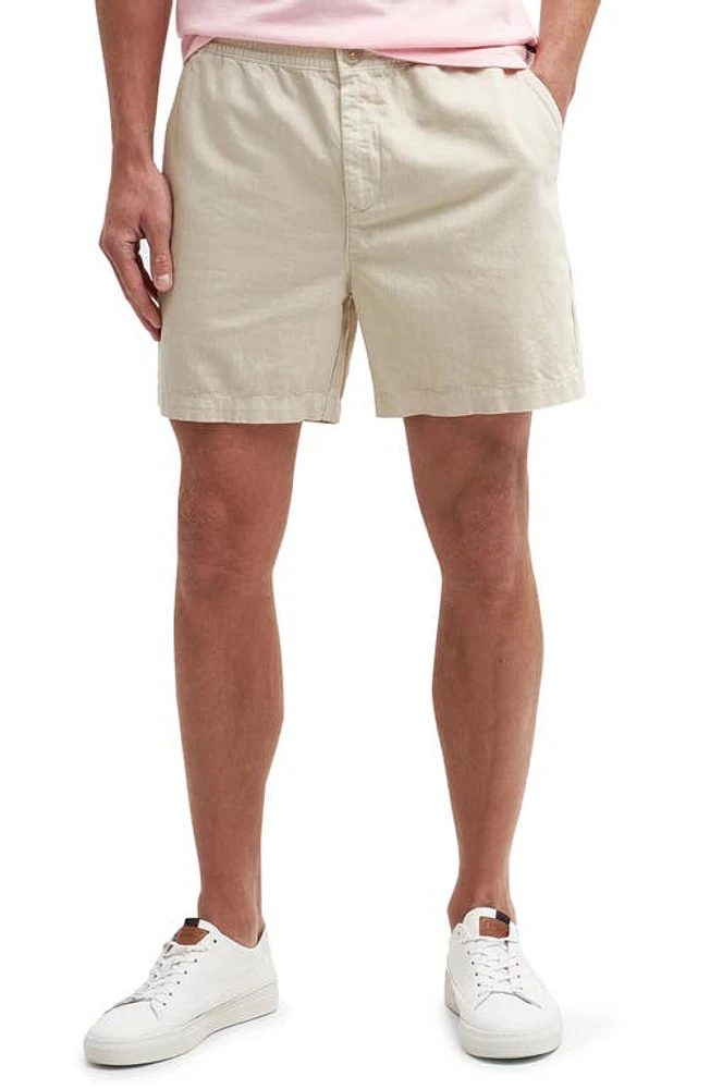 Barbour Melonby Cotton & Linen Shorts Mist at Nordstrom,