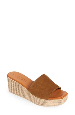 Cordani Bibi Espadrille Wedge Slide Sandal in Cuero Suede at Nordstrom, Size 6.5Us