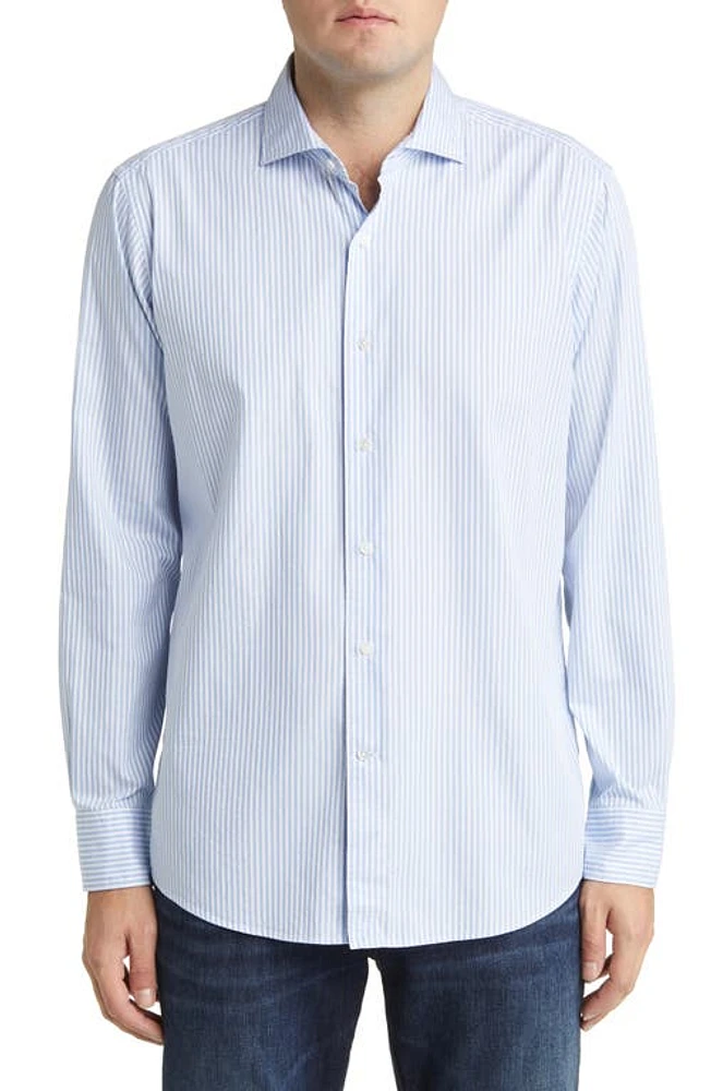 Peter Millar Brookhaven Stripe Button-Up Shirt at Nordstrom,