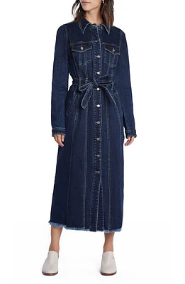 Wash Lab Denim Long Sleeve Shirtdress at Nordstrom,