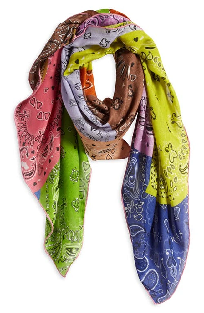 JANE CARR The Hankie Modal & Cashmere Square Scarf in Pop at Nordstrom