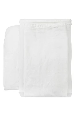 Pom Pom at Home Mateo Crinkled Cotton Sheet Set in White at Nordstrom