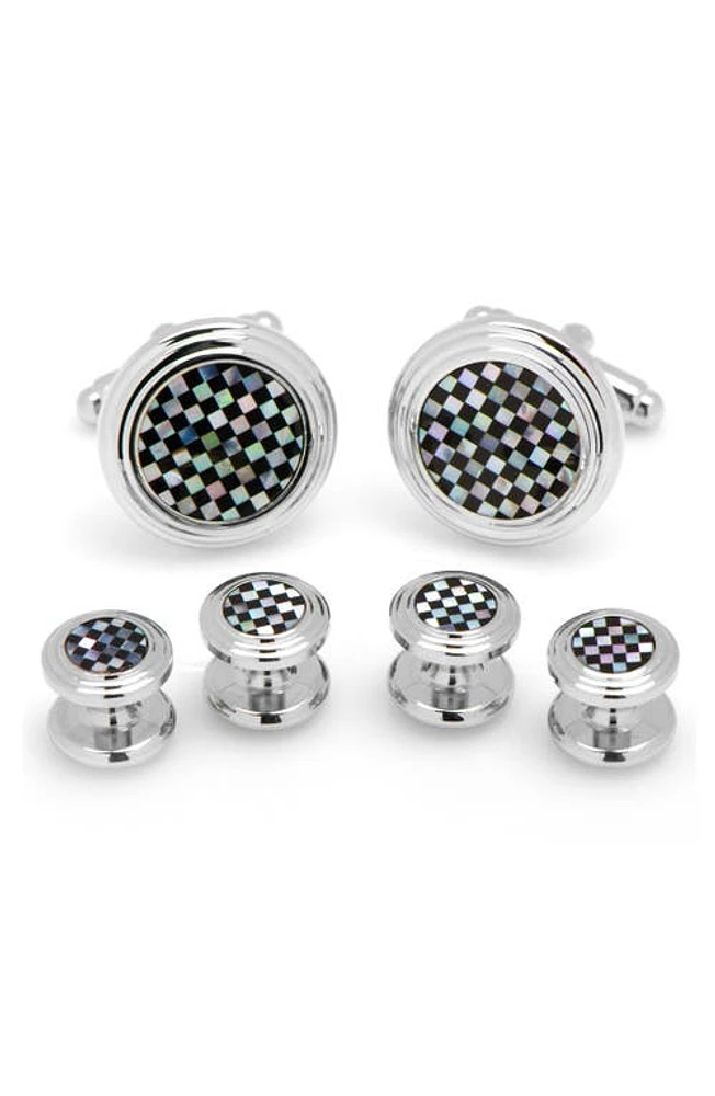 Cufflinks, Inc. Onyx & Mother-of-Pearl Shirt Studs & Cuff Links in Black at Nordstrom