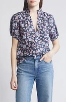 Nation LTD Rosanna Floral Print Puff Sleeve Top Midsummer at Nordstrom,