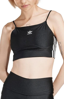 adidas Adicolor 3-Stripes Bra Top in Black at Nordstrom, Size Small