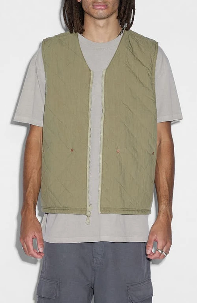 Ksubi Battler Reversible Cotton Vest Khaki at Nordstrom,