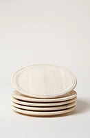 Farmhouse Pottery 9" Crafted Wooden Plate in at Nordstrom