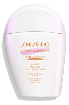 Shiseido Urban Environment Sun Dual Care Oil-Free Mineral Broad Spectrum Sunscreen SPF 42 at Nordstrom