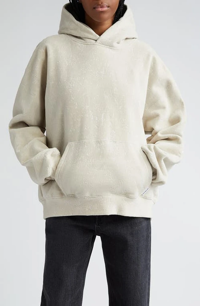 Alexander Wang Oversize Cotton Hoodie in Storm at Nordstrom, Size Medium