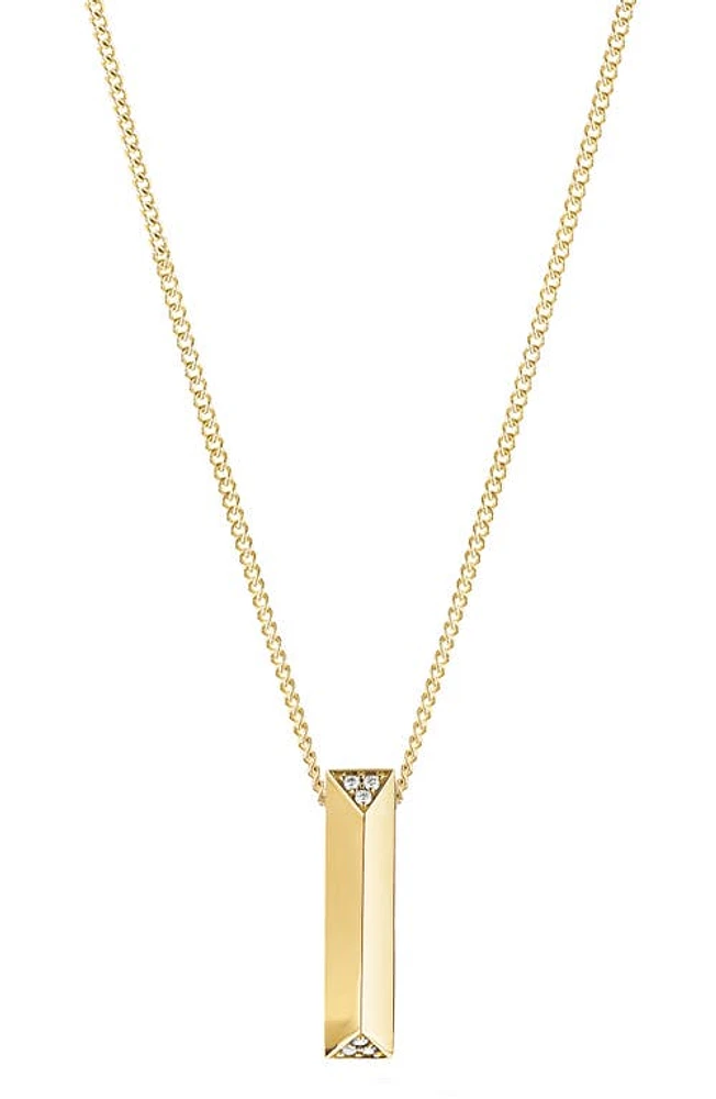 Cast The Blade Pavé Diamond Pendant in Gold at Nordstrom, Size 19